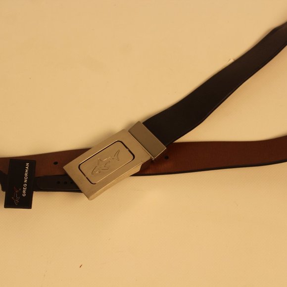 Greg Norman Reversible Leather Belt - Picture 1 of 6